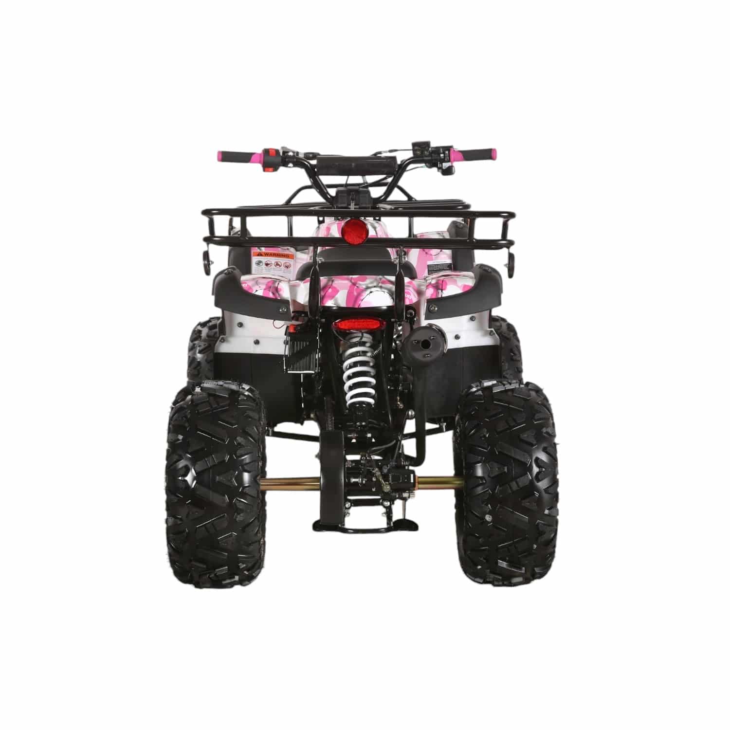 Coolster 125cc 3125XR-8U2 Mid-Sized Utility Style ATV Army Pink Rear View-Photoroom