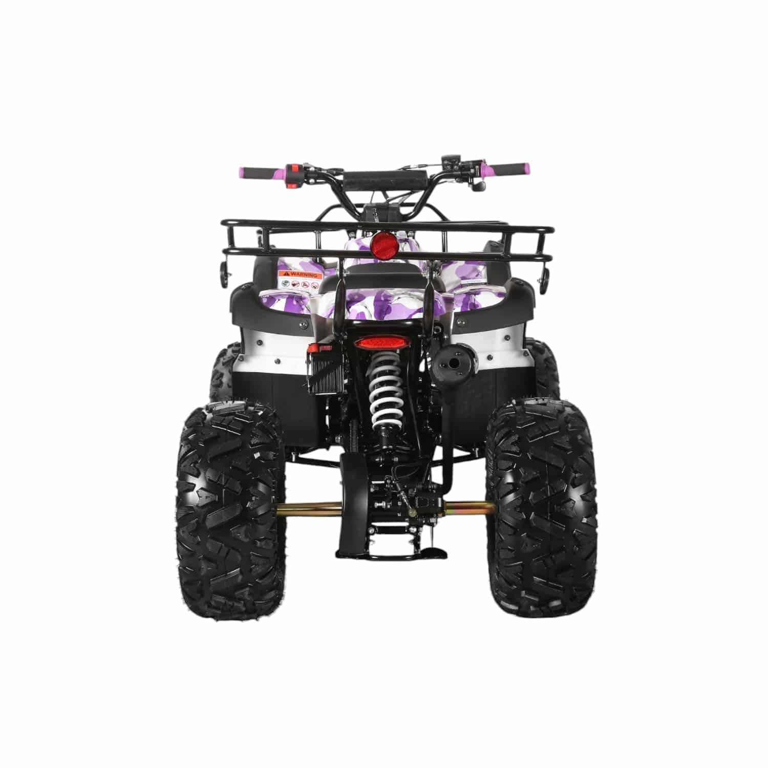 Coolster 125cc 3125XR-8U2 Mid-Sized Utility Style ATV Army Purple Rear View-Photoroom