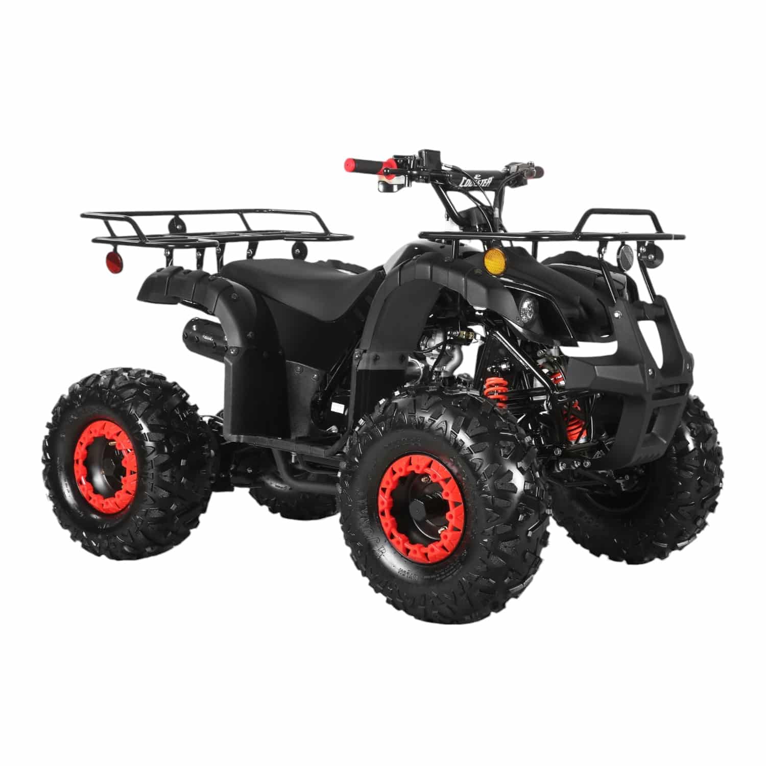 Coolster 125cc 3125XR-8U2 Mid-Sized Utility Style ATV Black Front Right Quarter View-Photoroom