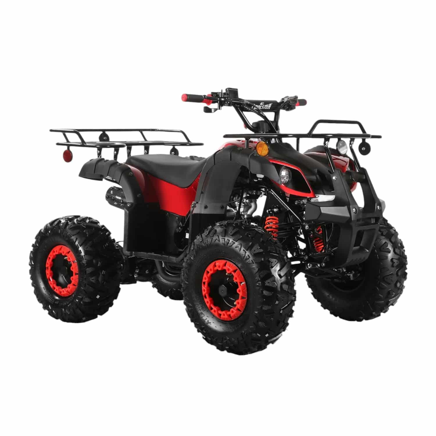 Coolster 125cc 3125XR-8U2 Mid-Sized Utility Style ATV Red Front Right Quarter View-Photoroom