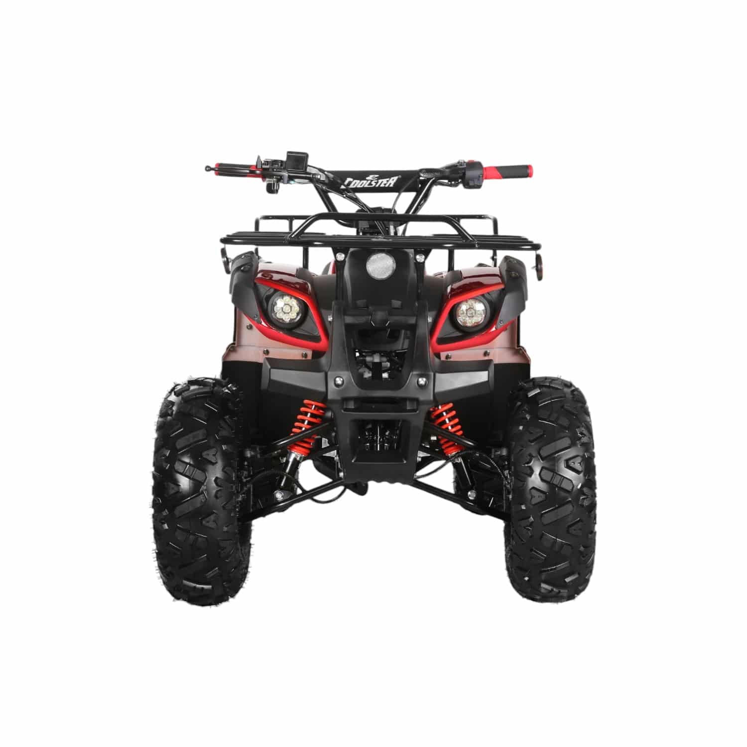 Coolster 125cc 3125XR-8U2 Mid-Sized Utility Style ATV Red Front View-Photoroom