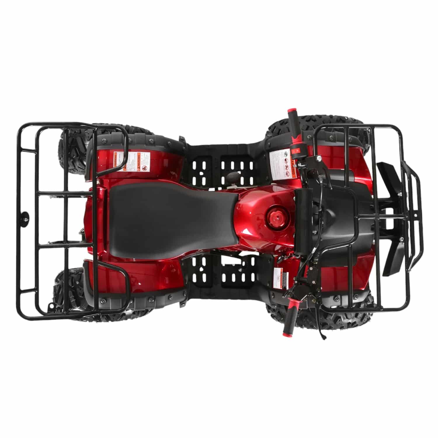 Coolster 125cc 3125XR-8U2 Mid-Sized Utility Style ATV Red Top View-Photoroom