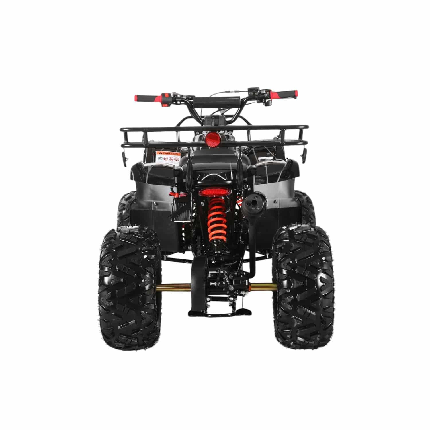 Coolster 125cc 3125XR-8U2 Mid-Sized Utility Style ATV Spider Black Rear View-Photoroom