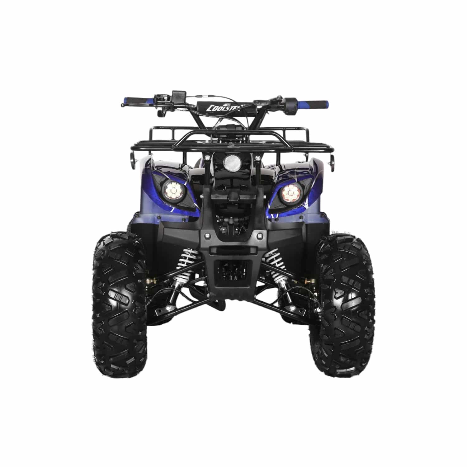 Coolster 125cc 3125XR-8U2 Mid-Sized Utility Style ATV Spider Blue Front View-Photoroom