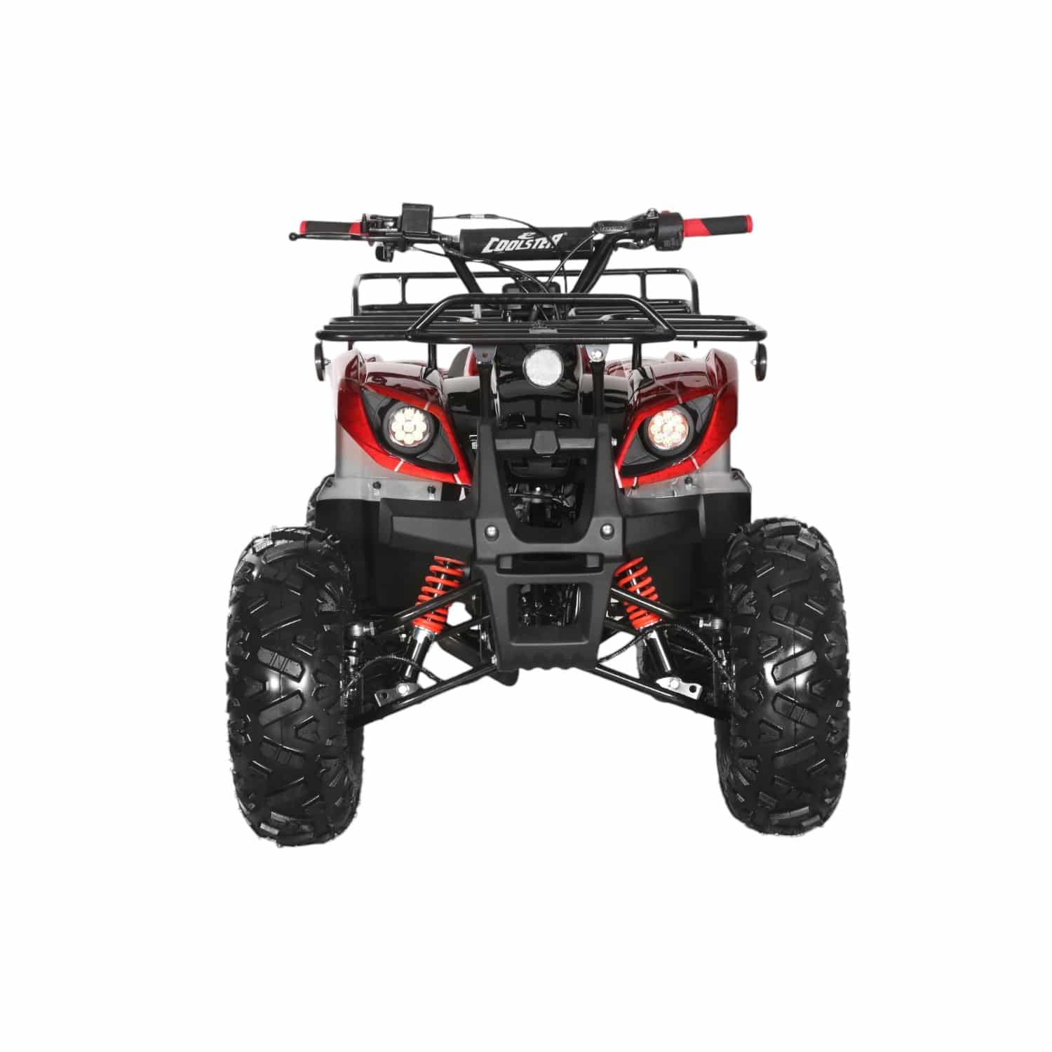 Coolster 125cc 3125XR-8U2 Mid-Sized Utility Style ATV Spider Red Front View-Photoroom